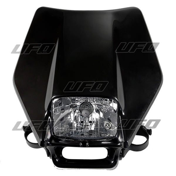 UFO HEADLIGHT GHIBLI HALO 12V60/55W Black - Driven Powersports