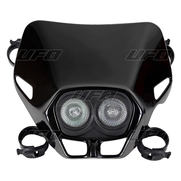 UFO HEADLIGHT FIREFLY TWINS DOUB 12V Black - Driven Powersports