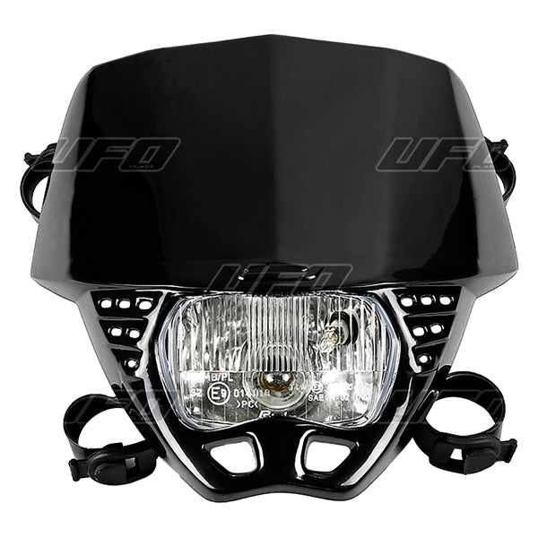 UFO HEADLIGHT CRUISER 12V 35W Black - Driven Powersports