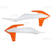 UFO RADIATOR GUARD KTM White/Orange - Driven Powersports