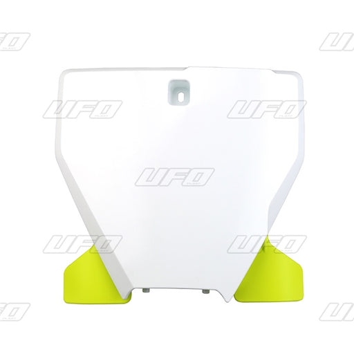 UFO PLATE NUMBER PLATE W/EXT HUSQV White - Driven Powersports