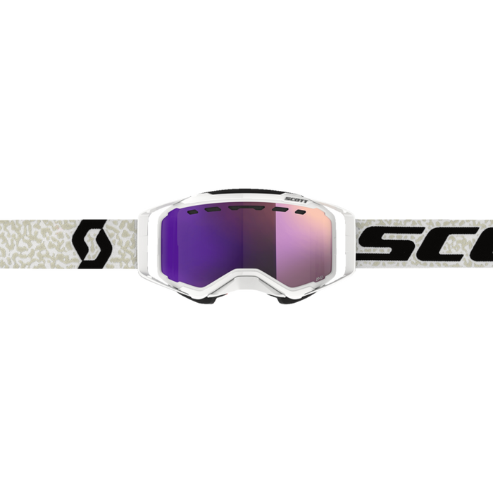 SCOTT USA PROSPECT SNOW CROSS WHT/BLK ENHANCER CHROME Purple Front - Driven Powersports