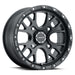 VISION WHEELS ROCKER WHEEL SATIN BLACK 14X7 (4.4+2.6) 4/110 Black - Driven Powersports