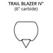 WOODY'S FLAT-TOP TRAIL BLAZER 6" CARBIDE TRAIL RUNNER (TAT4-6050) - Driven Powersports