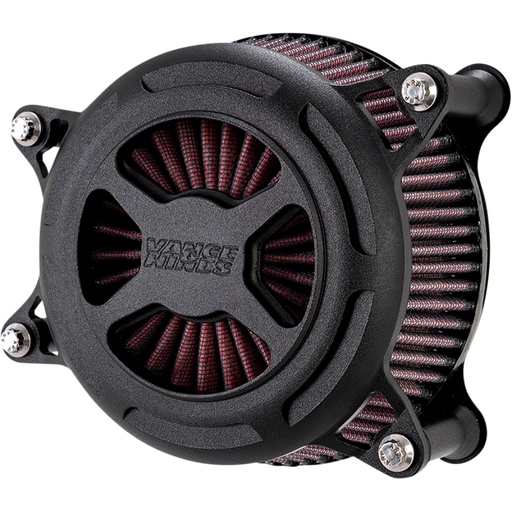 VANCE & HINES M8 AIRCLEANER VO2X BWKL Front - Driven Powersports