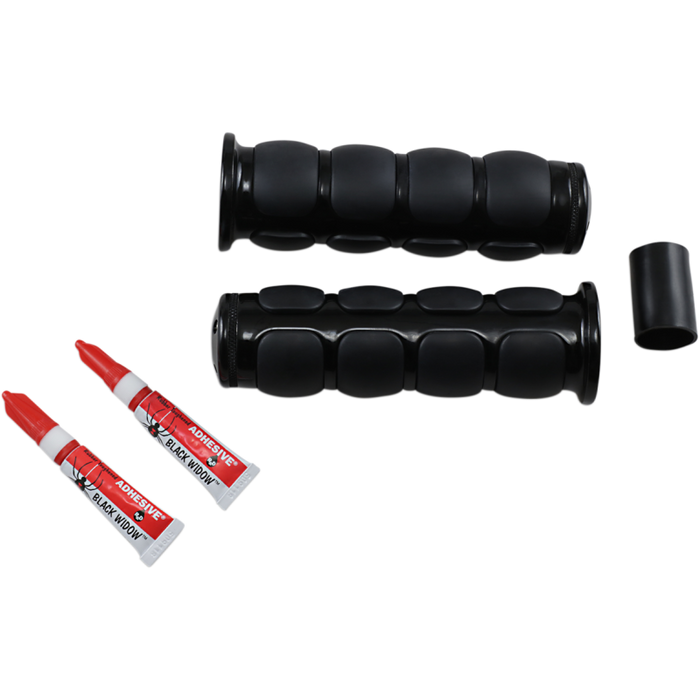 KURYAKYN MULTIFIT ISO-GRIPS PN 6340 Black Front - Driven Powersports