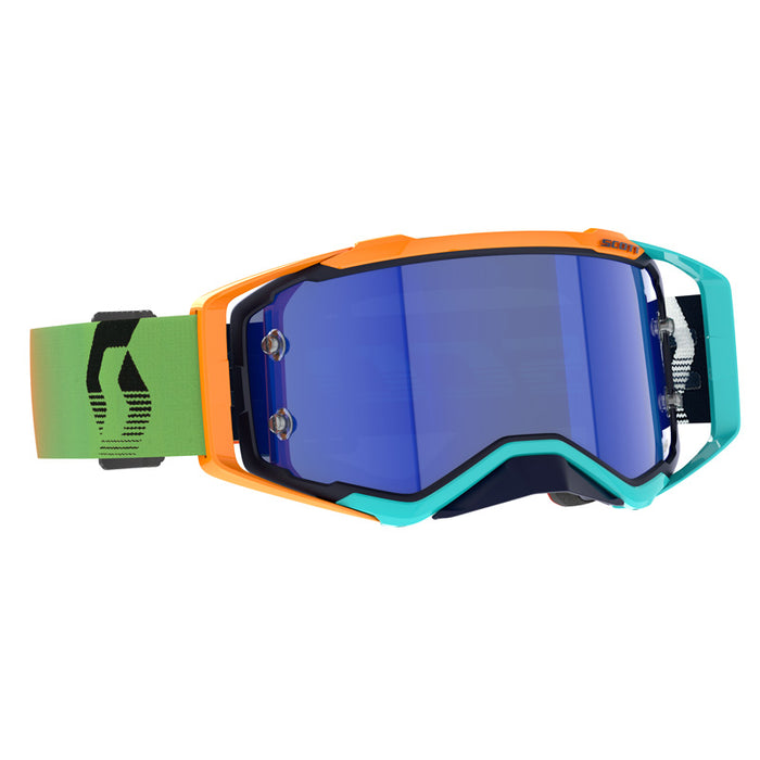 SCOTT USA PROSPECT AMPLIFIER GOGGLES BLUE/ORANGE - BLUE CHROME WORKS Blue/Orange Blue - Driven Powersports