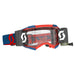 SCOTT USA FURY WFS GOGGLES DARK BLUE/NEON RED - CLEAR WORKS Red Clear - Driven Powersports