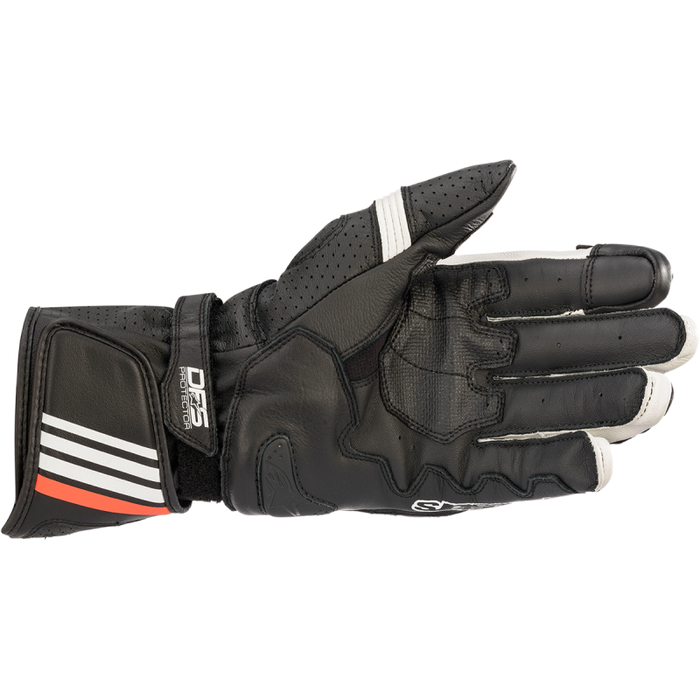 ALPINESTARS GLOVE GP PLUS Rv2 Black/White Back - Driven Powersports