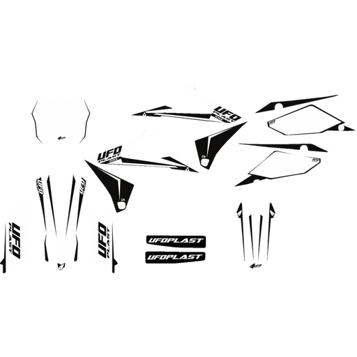 UFO GRAPHICS KIT STK (AD026#041) White Front - Driven Powersports