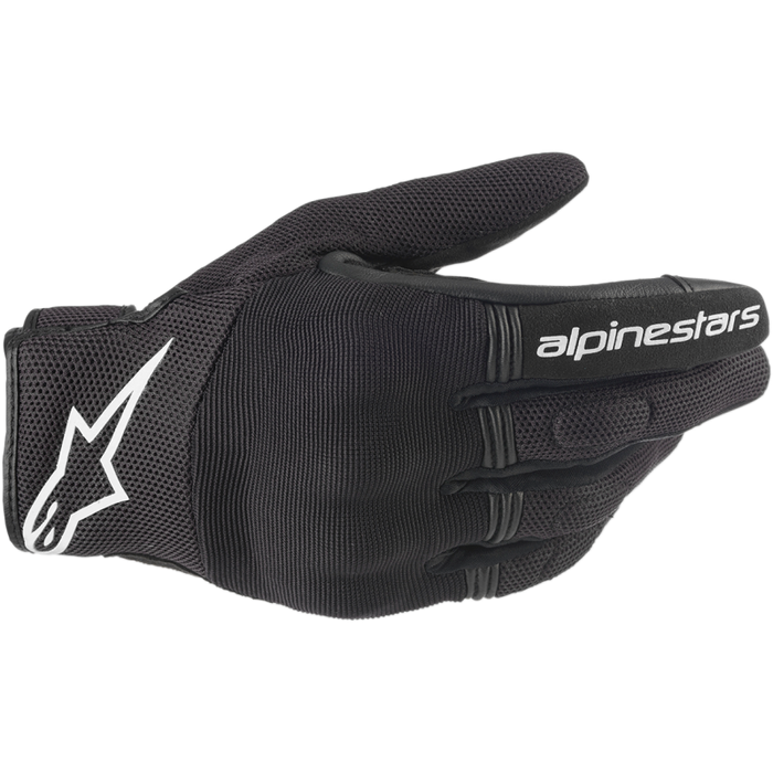 ALPINESTARS GLOVE Copper Black/White Front - Driven Powersports