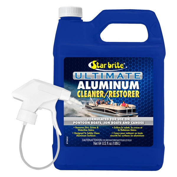 STARBRITE ULTIMATE ALUMINUM CLEANER W/SPRAY 64OZ (087764C) - Driven Powersports