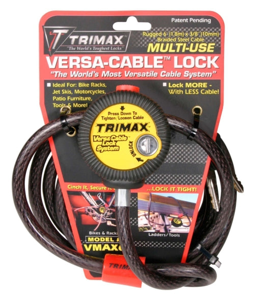 TRIMAX VERSA CABLE LOCK 6 X10MM (VMAX6) - Driven Powersports