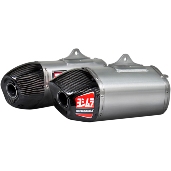 YOSHIMURA 14-17 CRF250R RS9-COMP FS SS/AL/CF-TIP*2 3/4 Front - Driven Powersports