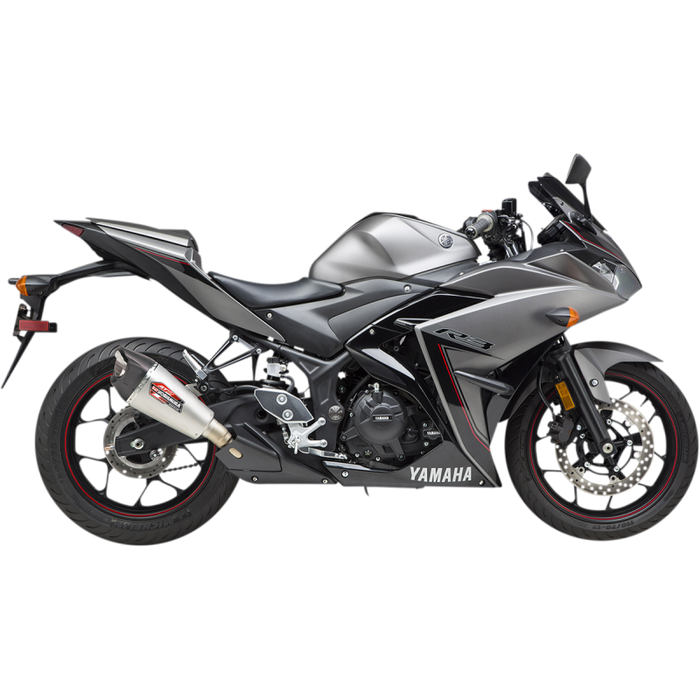 YOSHIMURA 15-22 YZF R3 AT2 SO SS/SS/CF/WF Application Shot - Driven Powersports