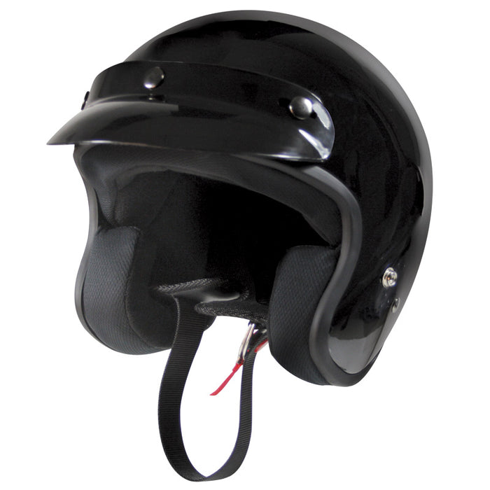 THH TRAIL OPEN HELMET - BLACK (XS) Black XS - Driven Powersports