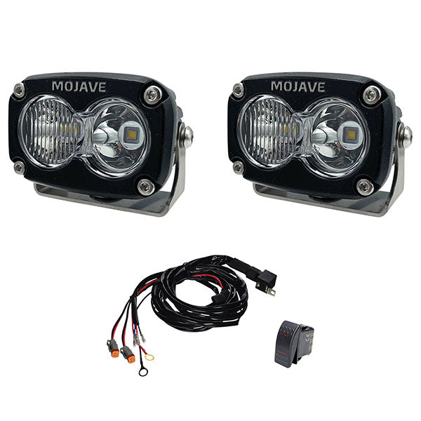 TIGER LIGHTS MOJAVE 2" X 3" LIGHT KIT & HARNESS (TLM2X3-KIT) - Driven Powersports