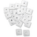 WOODY'S Square Digger Al. Support Plates-White 3/4 Front - Driven Powersports