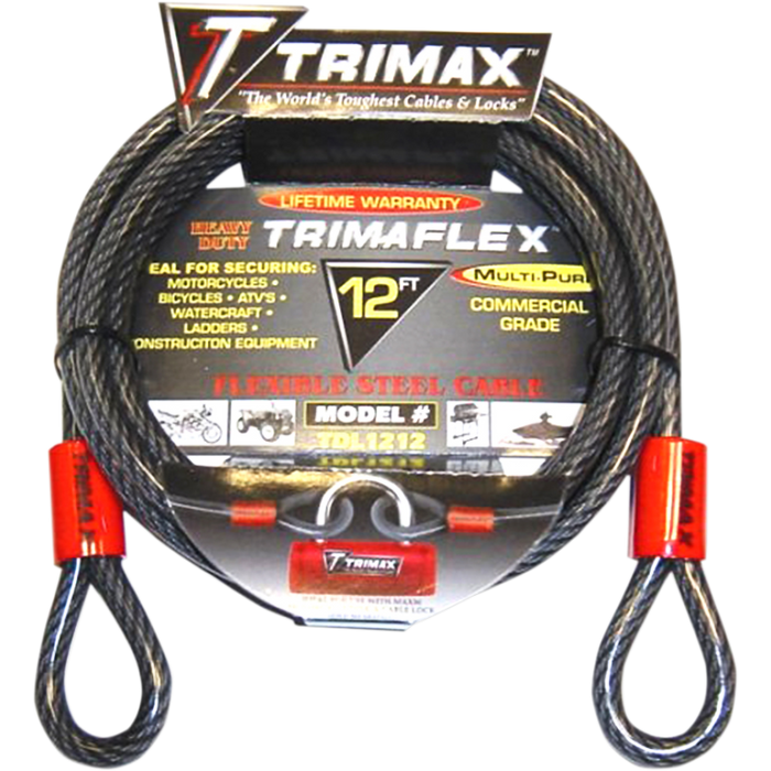 TRIMAX TDL1212 12MM X 12 FOOT CABLE Front - Driven Powersports