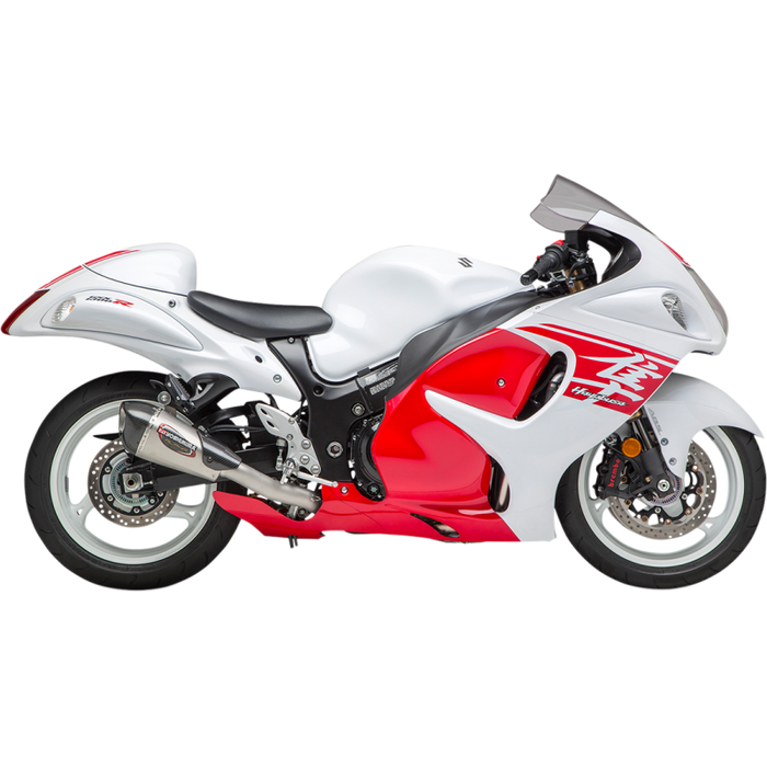 YOSHIMURA 08-20 GSX1300R RACE ALPHA FS SS/SS/CF WF Application Shot - Driven Powersports