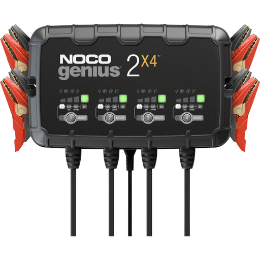 NOCO 8A 4-Bank Battery Charger Front - Driven Powersports