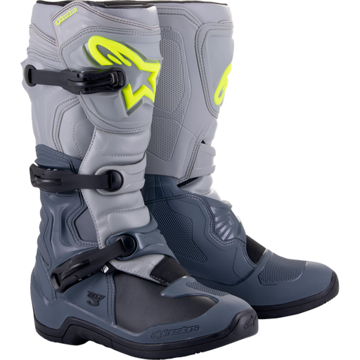 ALPINESTARS BOOT TECH3 Gray/Gray Front - Driven Powersports