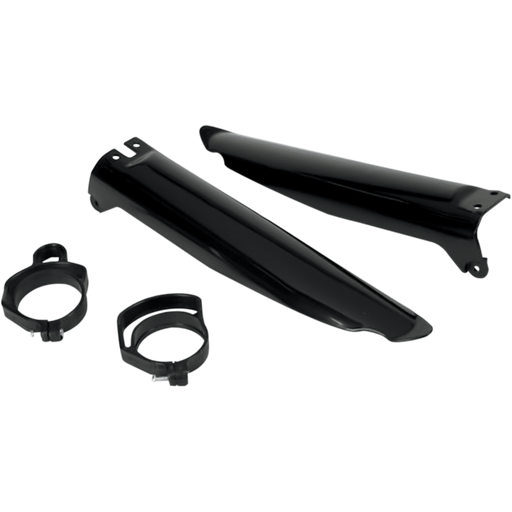 UFO KX125-500 96-03 FORK SLIDER PRTCTRS BLCK Front - Driven Powersports