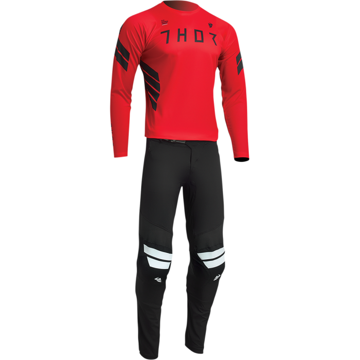 THOR PANT THOR ASSIST Black Front - Driven Powersports