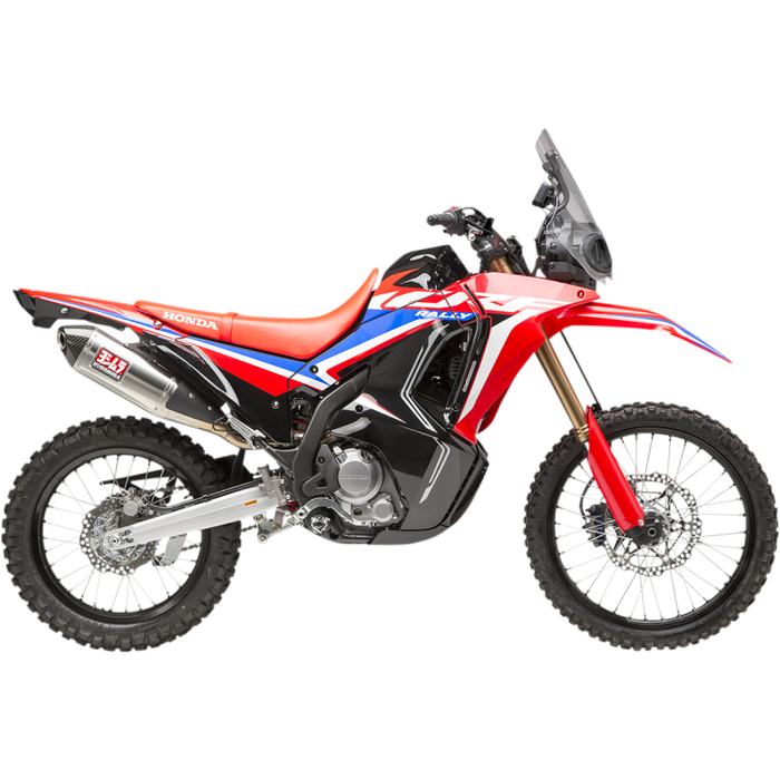 YOSHIMURA 21-22 CRF300L/RALLY RS-4 FS SS/SS/CF Application Shot - Driven Powersports