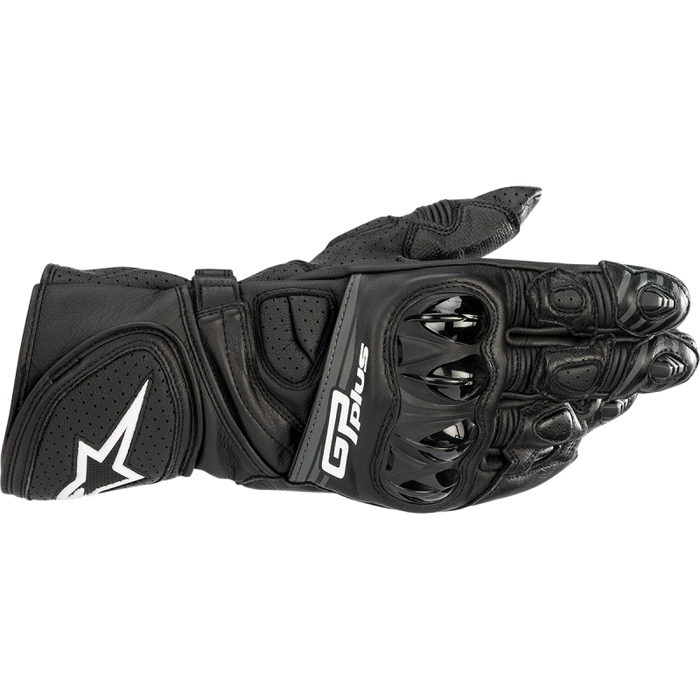 ALPINESTARS GLOVE GP PLUS Rv2 Black Front - Driven Powersports