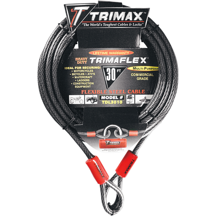 TRIMAX TDL3010 10MM X 30 FOOT CABLE Front - Driven Powersports