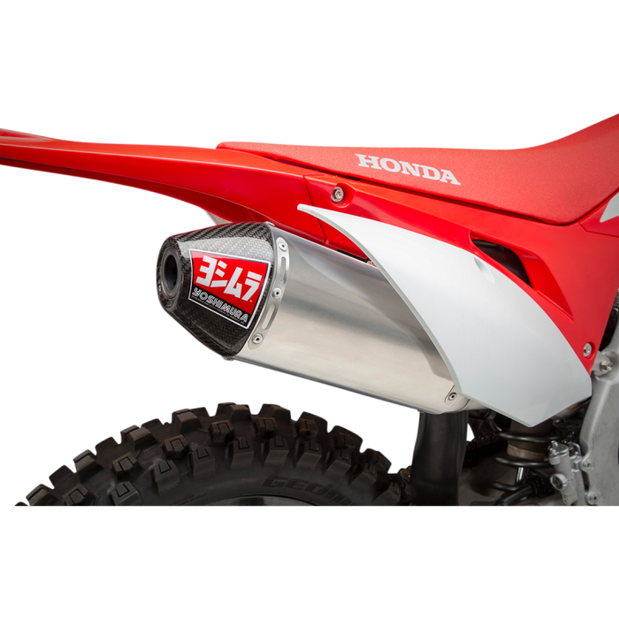 YOSHIMURA 19-23 CRF450X RS-4 FS SS/AL/CF Application Shot - Driven Powersports