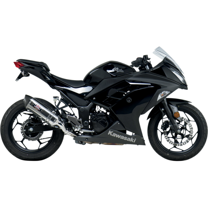 YOSHIMURA 13-17 NINJA 300R R77 SO SS/SS/CF-TIP Application Shot - Driven Powersports