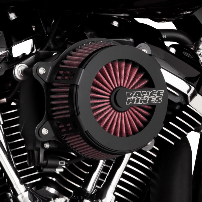 VANCE & HINES AIRCLEANER V02 CF L-ST FL Application Shot - Driven Powersports