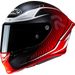 HJC RPHA 1 LOVIS Semi Flat Red/White Front - Driven Powersports