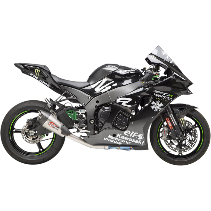 YOSHIMURA 21-22 ZX-10R AT2 RACE 3/4 SS/SS/CF WF Application Shot - Driven Powersports