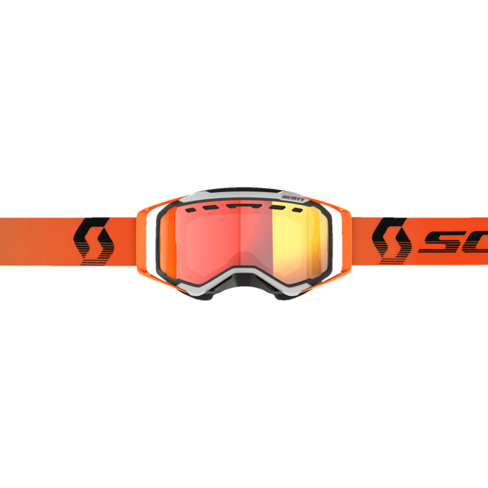 SCOTT USA PROSPECT SNOW CROSS LS CHROME Grey/Orange White/Red Front - Driven Powersports