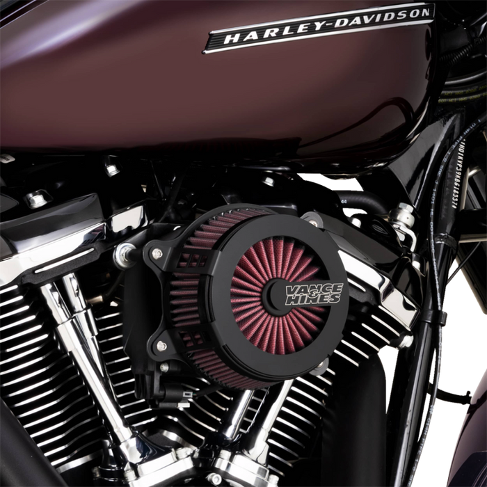 VANCE & HINES AIRCLEANER V02 CF L-ST FL Application Shot - Driven Powersports