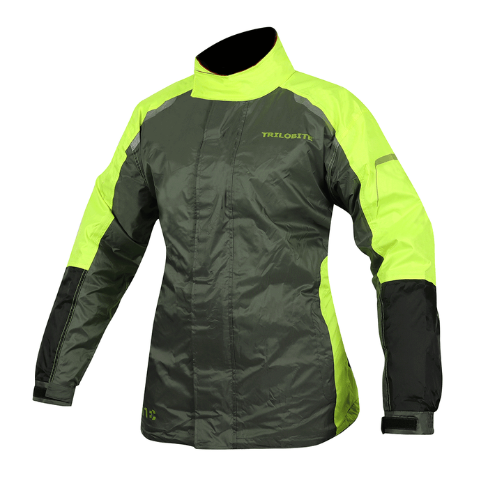 Trilobite Women's Raintec Jacket Black/Grey/Yellow Fluo 3XL - Driven Powersports