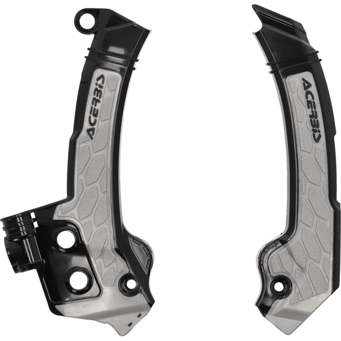 ACERBIS FRAME GUARDS- BLACK/GRAY-X-GRIP FC250-450:23, FX350/450:23, (2979601001) - Driven Powersports Inc.2979601001