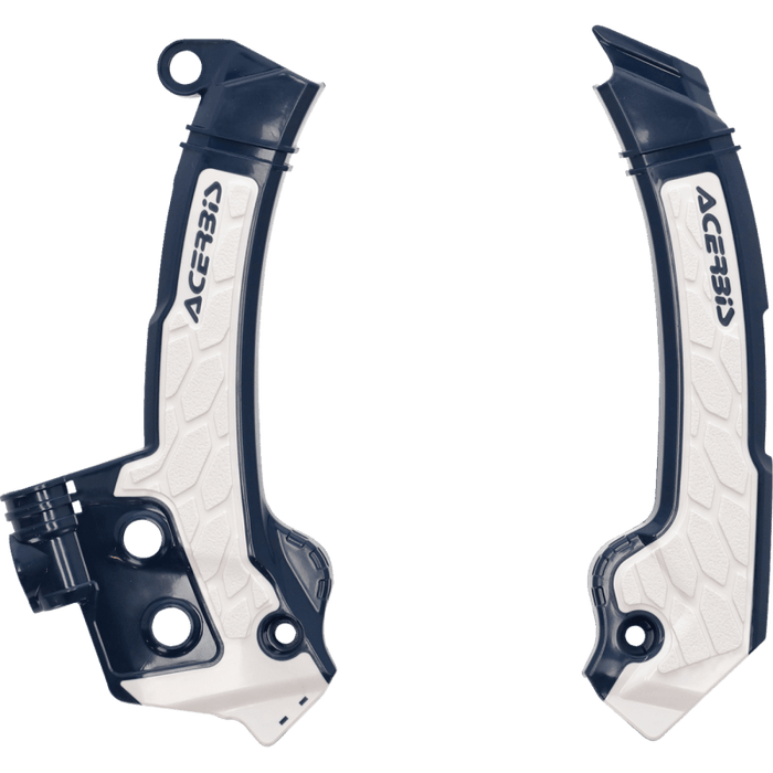 ACERBIS FRAME GUARDS- BLUE/WHITE-X-GRIP FC250-450:23, FX350/450:23, (2979601006) - Driven Powersports Inc.2979601006