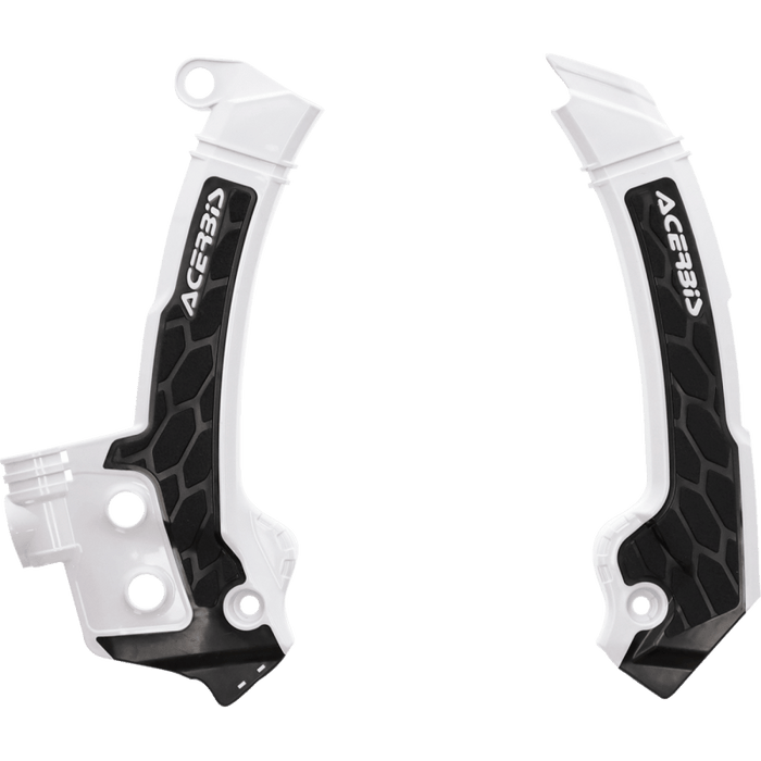 ACERBIS FRAME GUARDS-WHITE/BLACK- X-GRIP FC250-450:23,FX350/450:23, (2979601035) - Driven Powersports Inc.2979601035