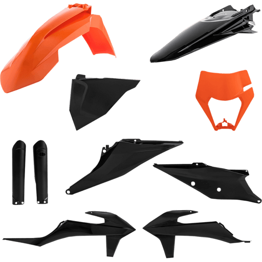 ACERBIS PLASTIC KIT KTM O/BK - Driven Powersports Inc.80527966705702791545225