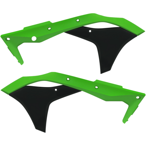 ACERBIS RADIATOR SHROUD- KX250FGREEN/BLACK - Driven Powersports Inc.80527964438462630611089