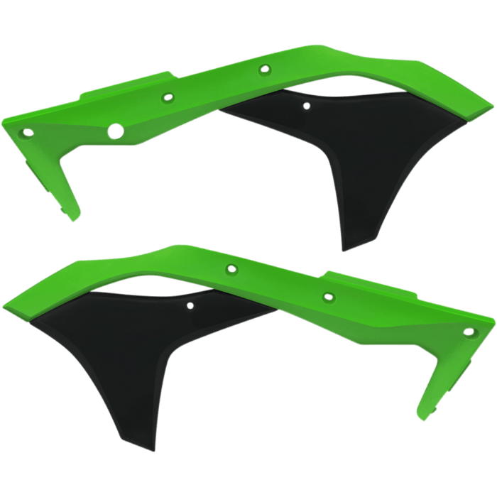 ACERBIS RADIATOR SHROUD- KX250FGREEN/BLACK - Driven Powersports Inc.80527964438462630611089