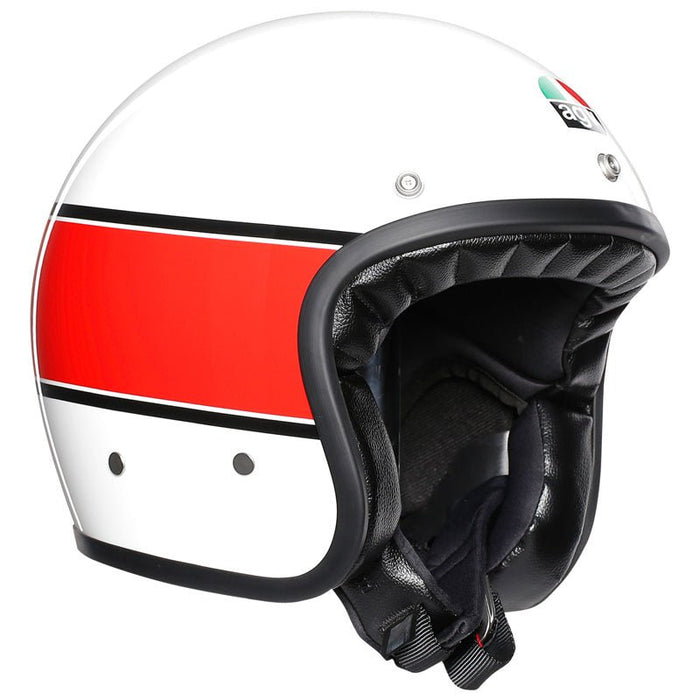 AGV X70 HELMET - MINO 73 - WHITE/RED (ML) (21002152I0005008) - Driven Powersports Inc.805101904781621002152I0005008