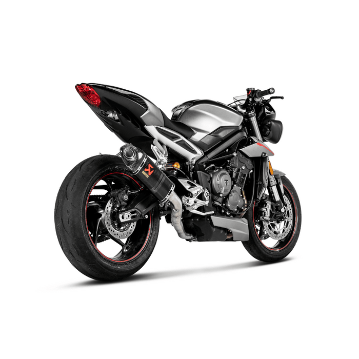 AKRAPOVIC 17-19 STREET TRIPLE 765 SO CF/CF TIP - Driven Powersports Inc.S-T7SO2-APC