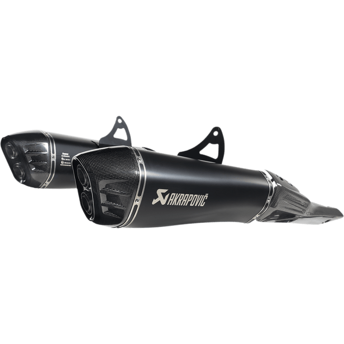 AKRAPOVIC 21-22 GSX-1300R SLIP-ONS TI/CF - Driven Powersports Inc.S-S13SO4-HRAATBL