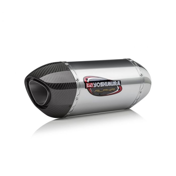 YOSHIMURA ALPHA SLIP-ON EXHAUST  16-21 GSX-S1000 ALPHA SO SS/SS/CF TIP