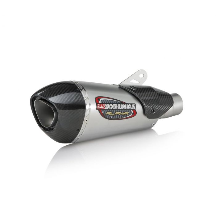 YOSHIMURA ALPHA STREET SERIES SLIP-ON EXHAUST 15-22 YZF R-1 ALPHA T SO SS/SS/CF WF